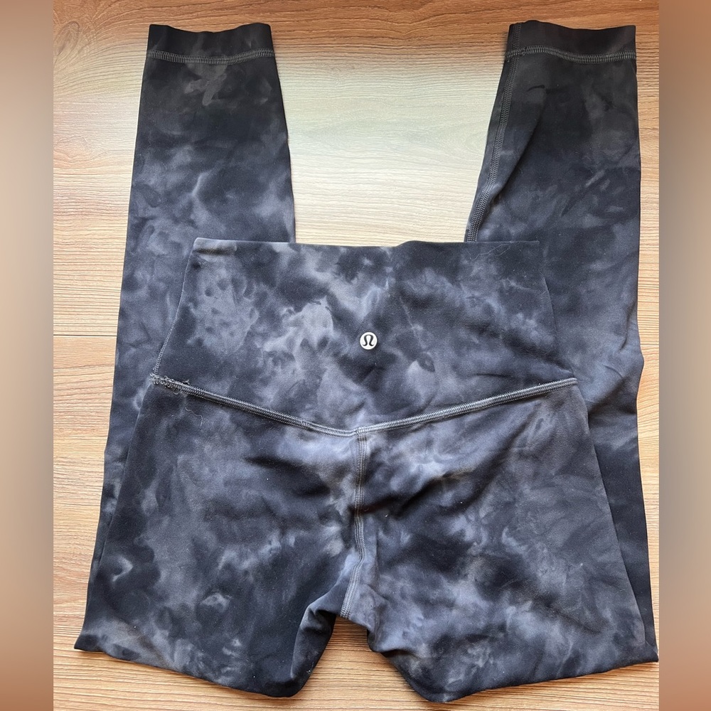 Lululemon Align Leggings: Diamond Dye Pitch Graphite Grey